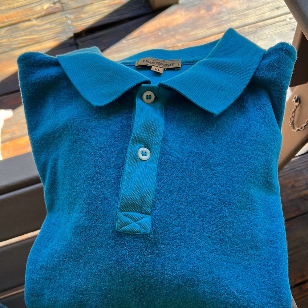 Cotton Terry Cloth Short Sleeve Polo